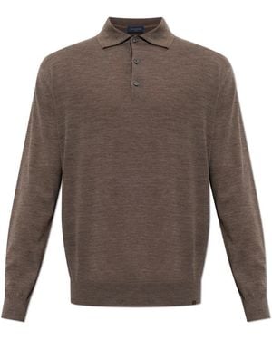 Paul & Shark Langarm-Poloshirt - Braun