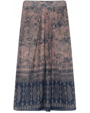 GUSTAV Rokken ,Blauw ,Midi Rok - Grijs