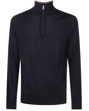Paul Smith Pullover Mit Reißverschlusskragen - Blau