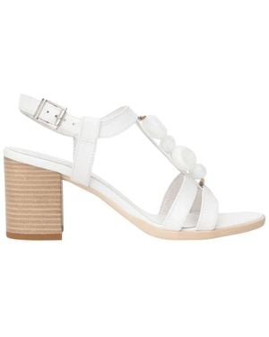Nero Giardini Schoenen ,Wit ,Leer Sandalo