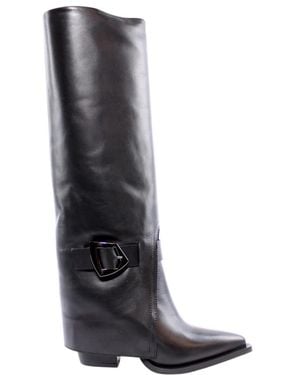 Elvio Zanon Cowboy & Biker Boots - Black