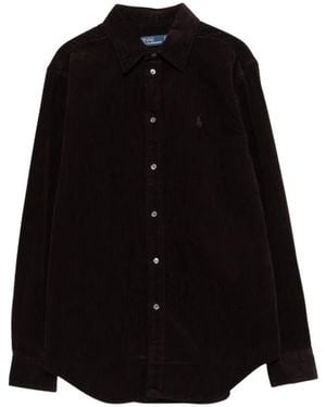 Ralph Lauren Corduroy-Hemd - Schwarz