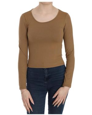 Gianfranco Ferré Long Sleeve T-Shirts - Brown