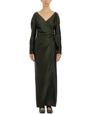 Cortana Wrap Dresses - Green