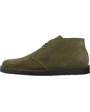 Fred Perry Lace-Up Boots - Verde