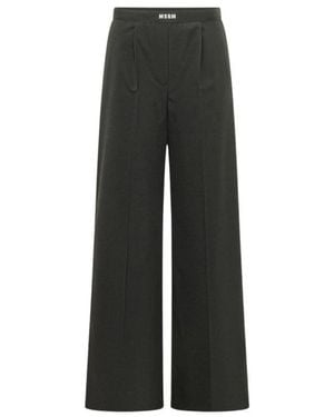 MSGM Broeken ,Zwart ,Wijde Broek