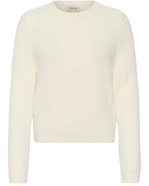 Cream Truien & Vesten ,Wit ,Trui Met Ronde Hals