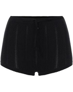 Elisabetta Franchi Knit Openwork Briefs - Zwart