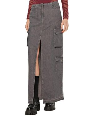 Patrizia Pepe Denim Skirts - Grey