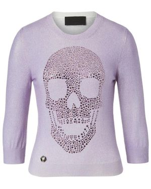 Philipp Plein Cassia Strickoberteil - Lila