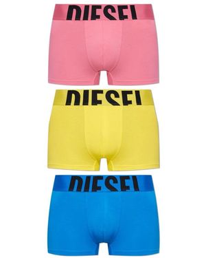 DIESEL Ondergoed ,Veelkleurig ,Katoen Umbx-Damienthreepack Boxer Briefs - Roze