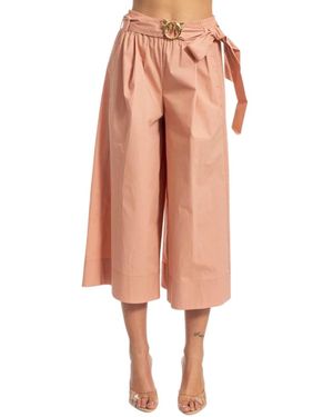 Pinko Cropped Trousers - Rosa