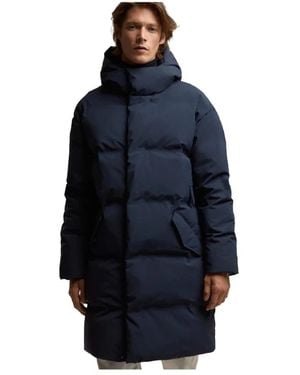 Ecoalf Down Coats - Blue