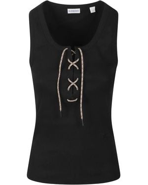 Burberry Sleeveless Tops - Negro