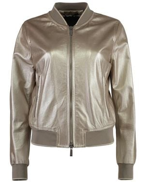 Moorer Leather Jackets - Brown