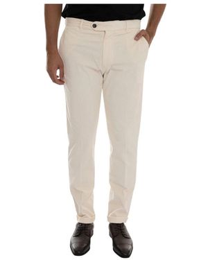 BERWICK 1707 Slim-Fit Trousers - Natural