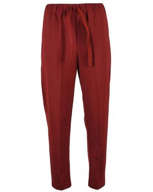 Semicouture Tapered Broeken - Rood