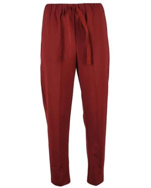 Semicouture Tapered Broeken - Rood