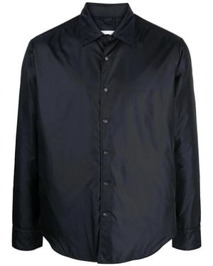 Aspesi Schwarzes Klassisches Hemd Mit Knöpfen - Blau