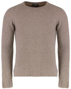Moorer Round-Neck Knitwear - Gris