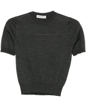 GOES BOTANICAL Gestreifter Strickpullover - Schwarz