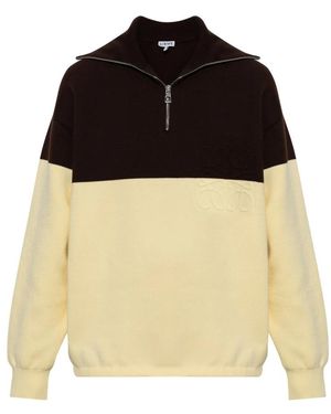 Loewe Hoodies & Sweatvesten ,Geel ,Katoen Katoenen Oversized Polo - Zwart
