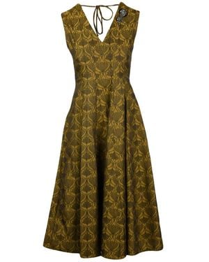 Max Mara Lauren Flared Dress - Groen