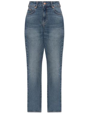 Emporio Armani Jeans ,Blauw ,Katoen Straight-Leg Jeans