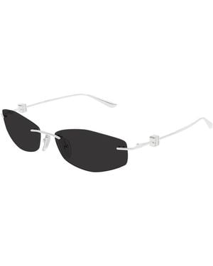 Balenciaga Nano D-Rahmen Sonnenbrille - Schwarz
