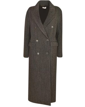 P.A.R.O.S.H. Double-Breasted Coats - Gris