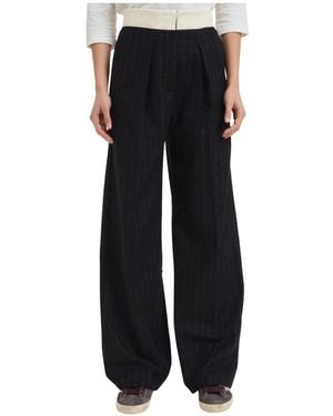 Forte Forte Wide Trousers - Zwart