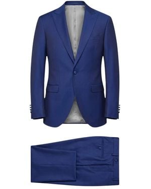 Paoloni Single Breasted Suit - Blauw