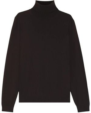 BOSS Truien & Vesten ,Bruin ,Wol Musso-P Turtleneck Trui - Zwart