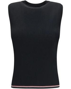 Thom Browne Sleeveless Tops - Negro