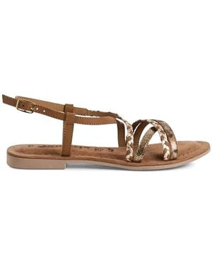 Tamaris Flat Sandals - Brown