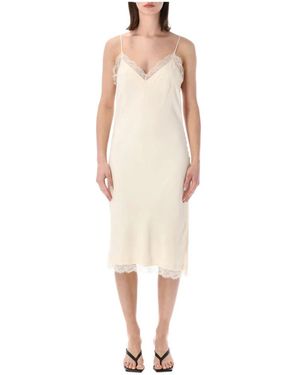 Rohe Kleedjes ,Lace Slipdress - Naturel