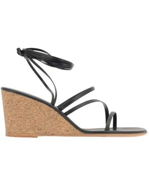 Ancient Greek Sandals Wedges - Metallic