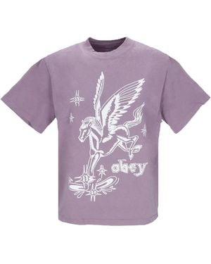 Obey T-Shirts - Purple