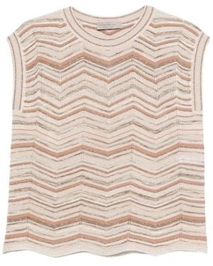 D.exterior Sleeveless Tops - Natural