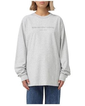 Alexander Wang Long Sleeve Tops - Gray