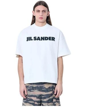 Jil Sander Logo T-Shirt - Weiß