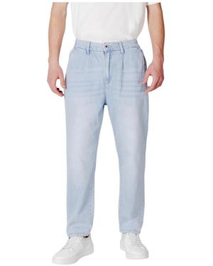 Gianni Lupo Slim-Fit Jeans - Azul