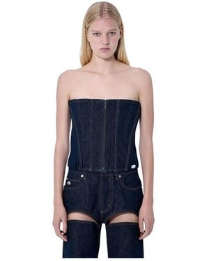Jean Paul Gaultier Sleeveless Tops - Blue