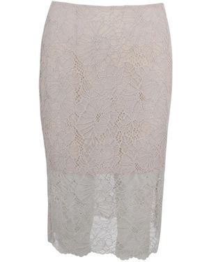 ROTATE BIRGER CHRISTENSEN Rokken ,Floral Lace Midi Rok - Grijs