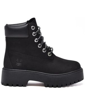 Timberland Stone Street Waterdichte Veterlaarzen - Zwart