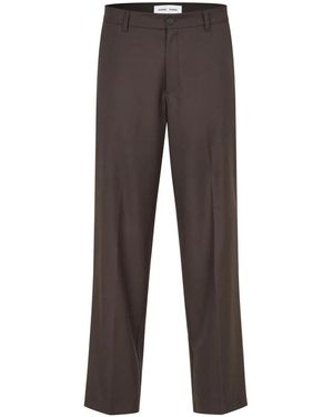 Samsøe & Samsøe Straight Trousers - Marrón