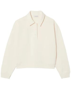 Lacoste Felpa A Collo Alto - Wit