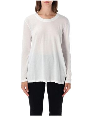 James Perse Clear Jersey Langarmshirt - Weiß