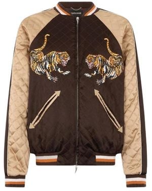 Roberto Cavalli Bomber Jackets - Brown