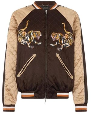 Roberto Cavalli Bomber Jackets - Brown